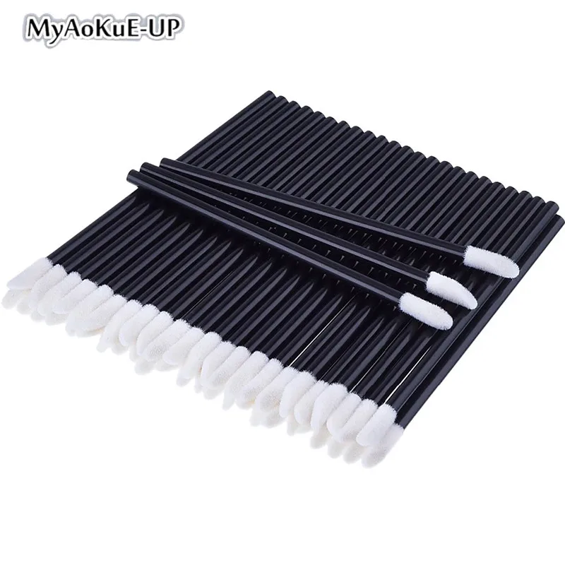 Brushes Lipbrush Pcs Disposable Lip Wands Applicator Perfect Make Up Tool Black Eyelashes Mascara brush