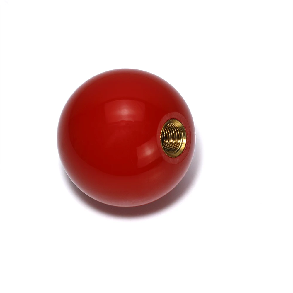 Speed Universal ball 6 shape Acrylic Gear Shift Knob Shifter Lever Head smile
