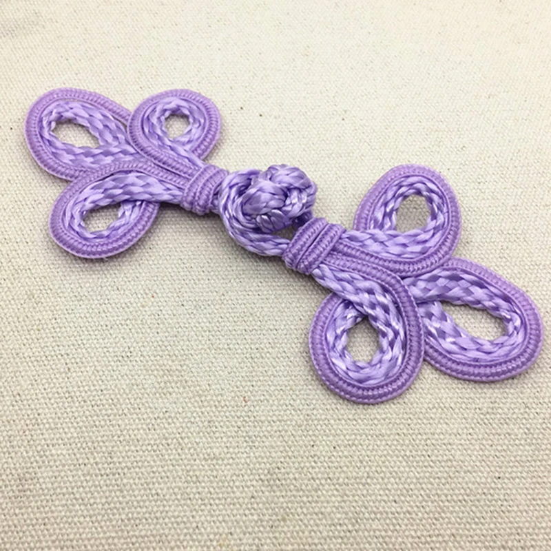 10 Piece Handmade Beaded Chinese Frog Closures Buttons Knot Fastener for Cheongsam Tang Suit Traditional Handcraft Decor Buttons