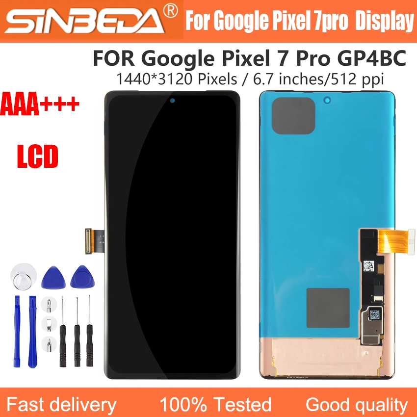 6.7"100% Original For Google Pixel 7 Pro LCD Display Touch Screen Digitizer Assembly Replacement 6.3" For Google Pixel 7 Display