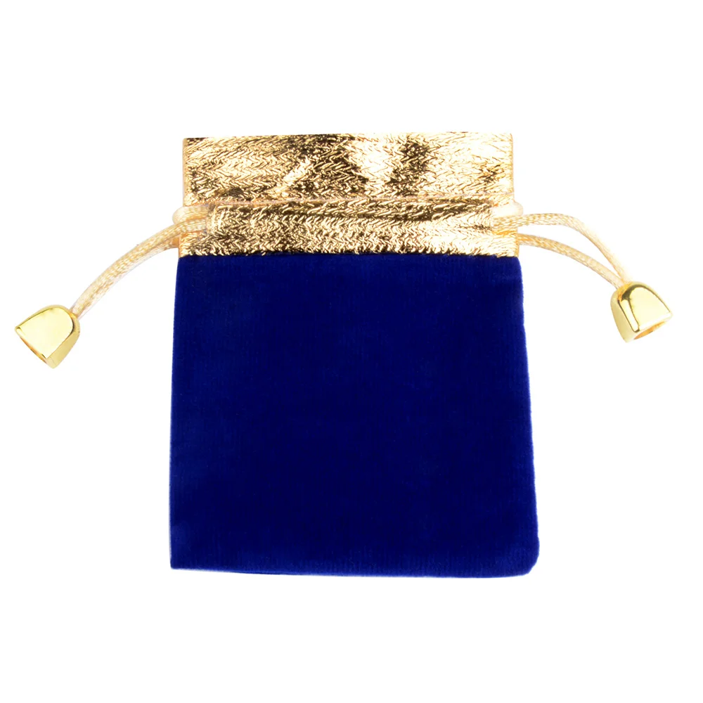 7x9cm 12x16cm 10pcs/lot 9x12cm Vintage Veet Bag Gold Color Trim Drawstring Red Gift Bags Wedding Jewelry Packaging Pouches smile