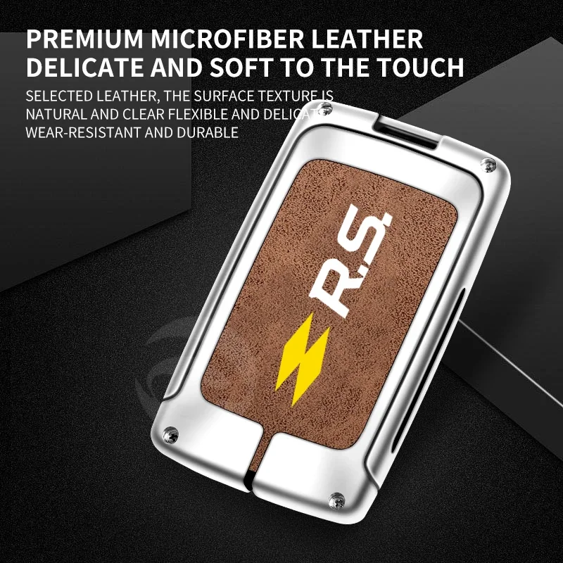 Zinc Alloy Car Key Case Cover Shell for Renault Captur Megane Talisman Espace new Clio 2025 Zoe Koleos Scenic 4 Arkana Dacia Sandero Card