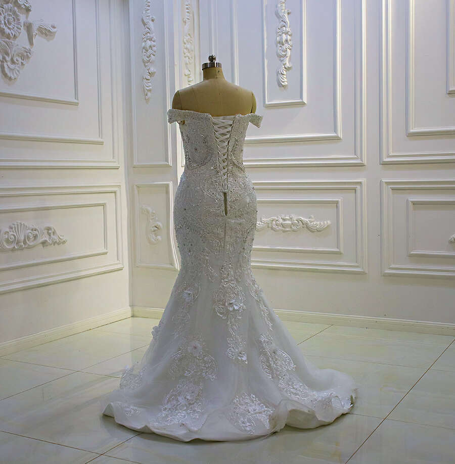 3D Wers Am1431 Off The Shoulder 2 In 1 Ball Gown Wedding Dress