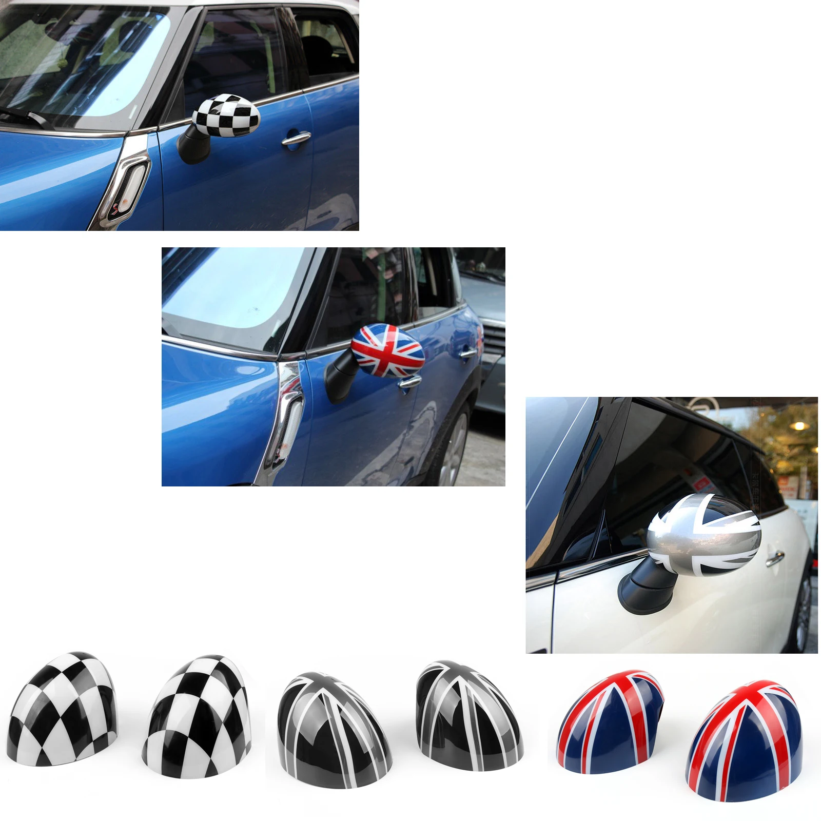 Artudatech For MINI Cooper F54 F55 F56 F57 F60 Car Rearview Side Mirror Cover Cap Hardtop Exterior Auto Accessories Parts