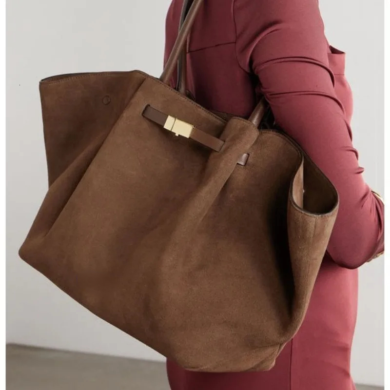 Winter Leather Tote Bag For Women New Hot - Suede Frosted One-Shoulder Handbag