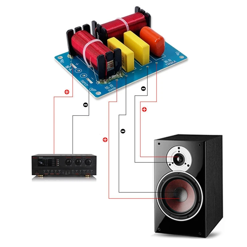 WEAH 228/305/2606 Audio Speaker Frequency Divider 2/3 Way HiFi Audio Crossover Filter Module Board DIY Speaker Treble Bass