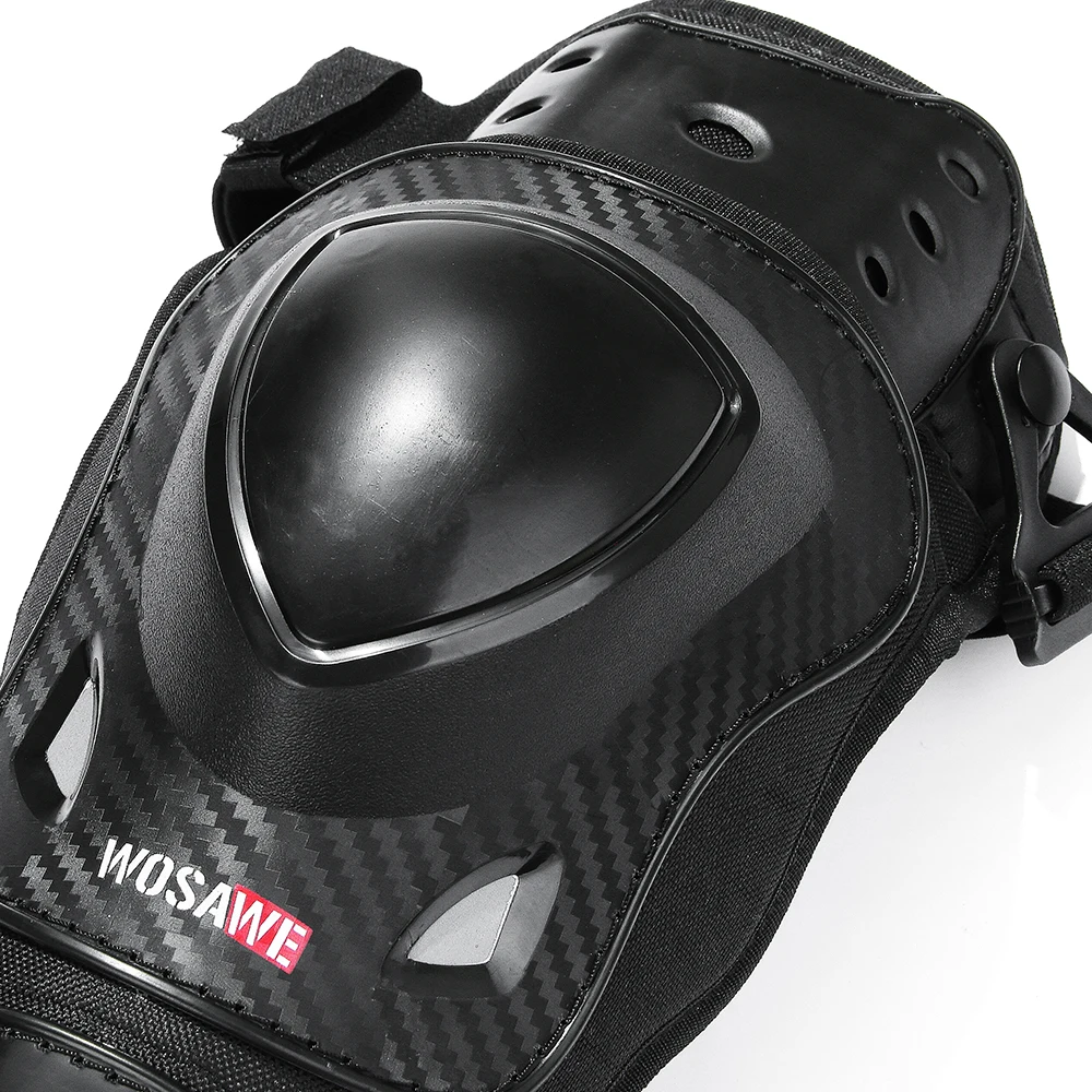 Motorcycle Elbow Protector WOSAWE Knee Pads Winter Skateboarding Skating Ski Outdoor Sports Protective ddmysmile Gear Knee Support For Men Smile