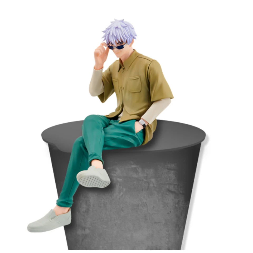 100% Original Genuine FuRyu Jujutsu Kaisen 10cm Gojo Satoru Noodle Stopper Figure For Boy Christmas Present