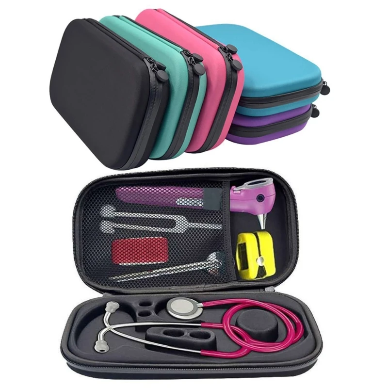Storage Portable Box Stethoscope EVA Hard Carrying Bag Protective Bag ddmysmile Organizer-Medical Stethoscope Box Cover Smile