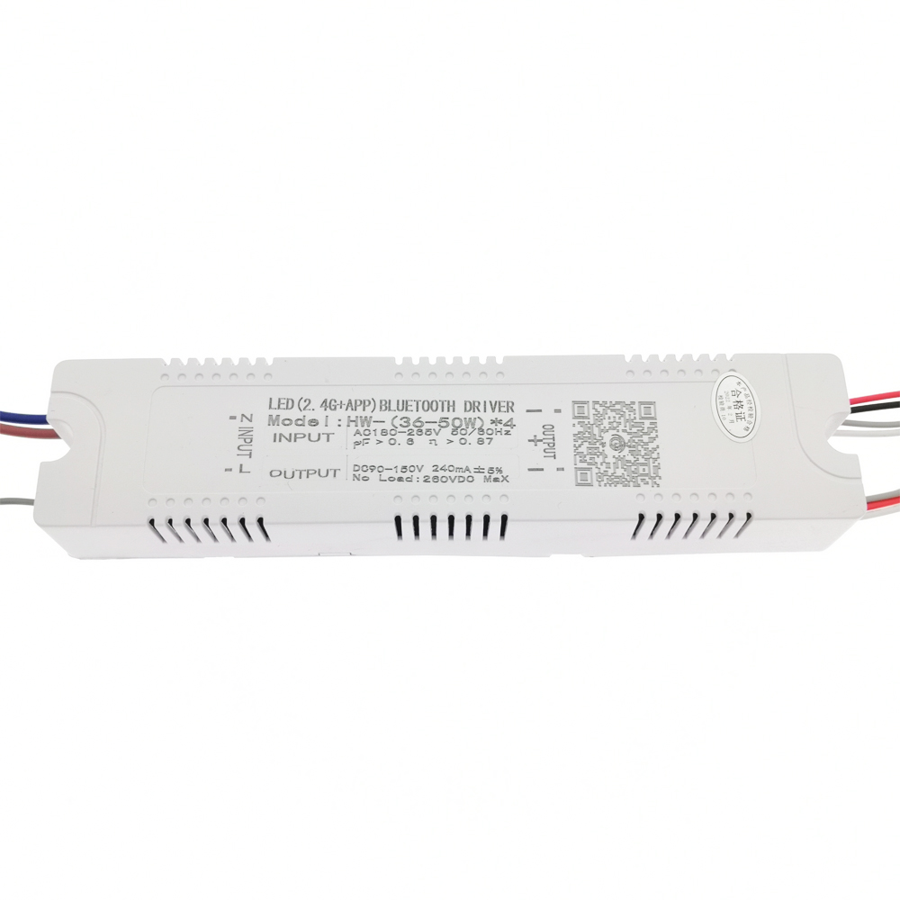 new 36-50Wx4 2.4G RF Remote & 2025 APP Control Intelligent LED Driver DC90-150V 240mA Dimming&Color-Changeable Power Supply Transformer