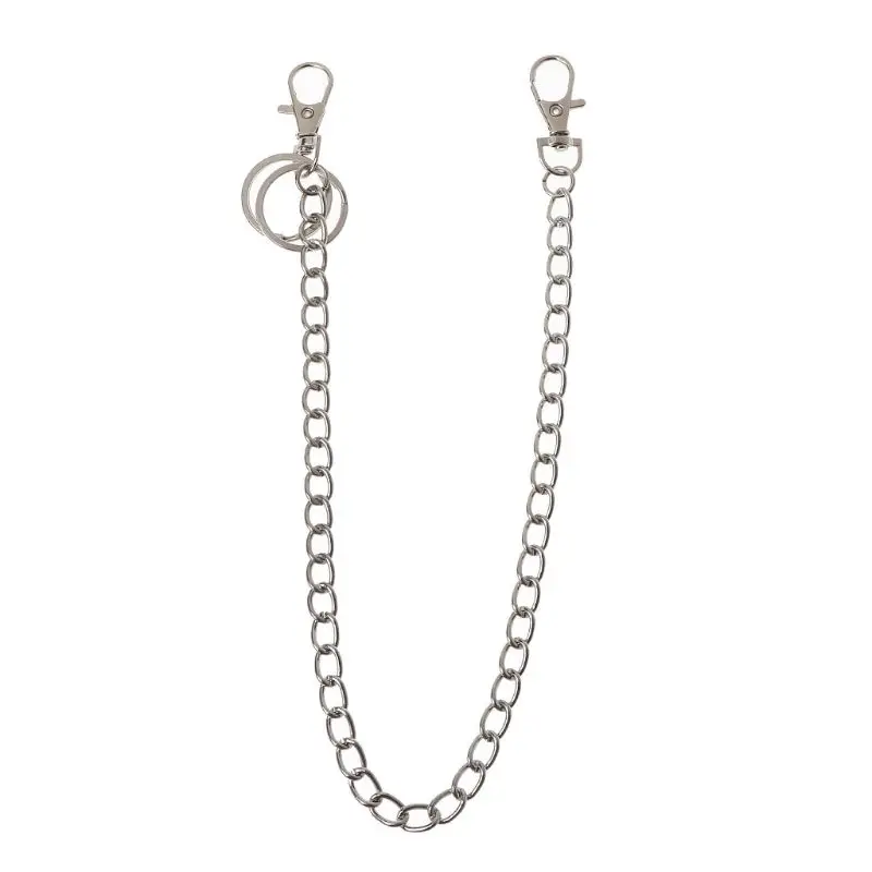 16" Waist Pants Punk Chain Belt Wallet Chain Hip Hop Pocket Chain for w/ Keyring Waist Chain Anti-lost for KEY Chain for smile 16" w/