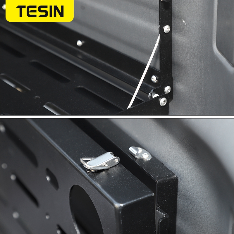 TESIN Car Rear Door Cargo Luggage Carrier Tailgate Foldable Shelf Storage Mounting Rack For Suzuki Jimny 2010-2022 Accessories