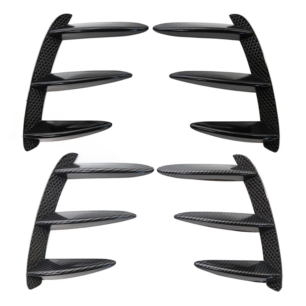 Plastic Car Rear Bumper Side Vent Canards Inserts for Mercedes Benz W176 A200 A250 A260 A45 AMG Left Right Accessories 22*15cm