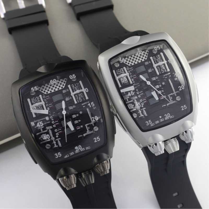 Other Watches Top luxury Mens Automatic Watch Rubber Leather Strap Designer Watch Gold Plated J241109