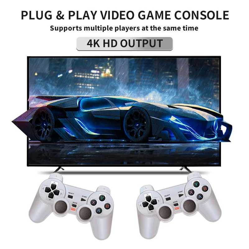 Powkiddy Y6 2.4G Wireless Gaming TV Stick Retro PS1 Home Portable Video Game Console 4K HD Port Mtiplayer 10000 Games Y241109