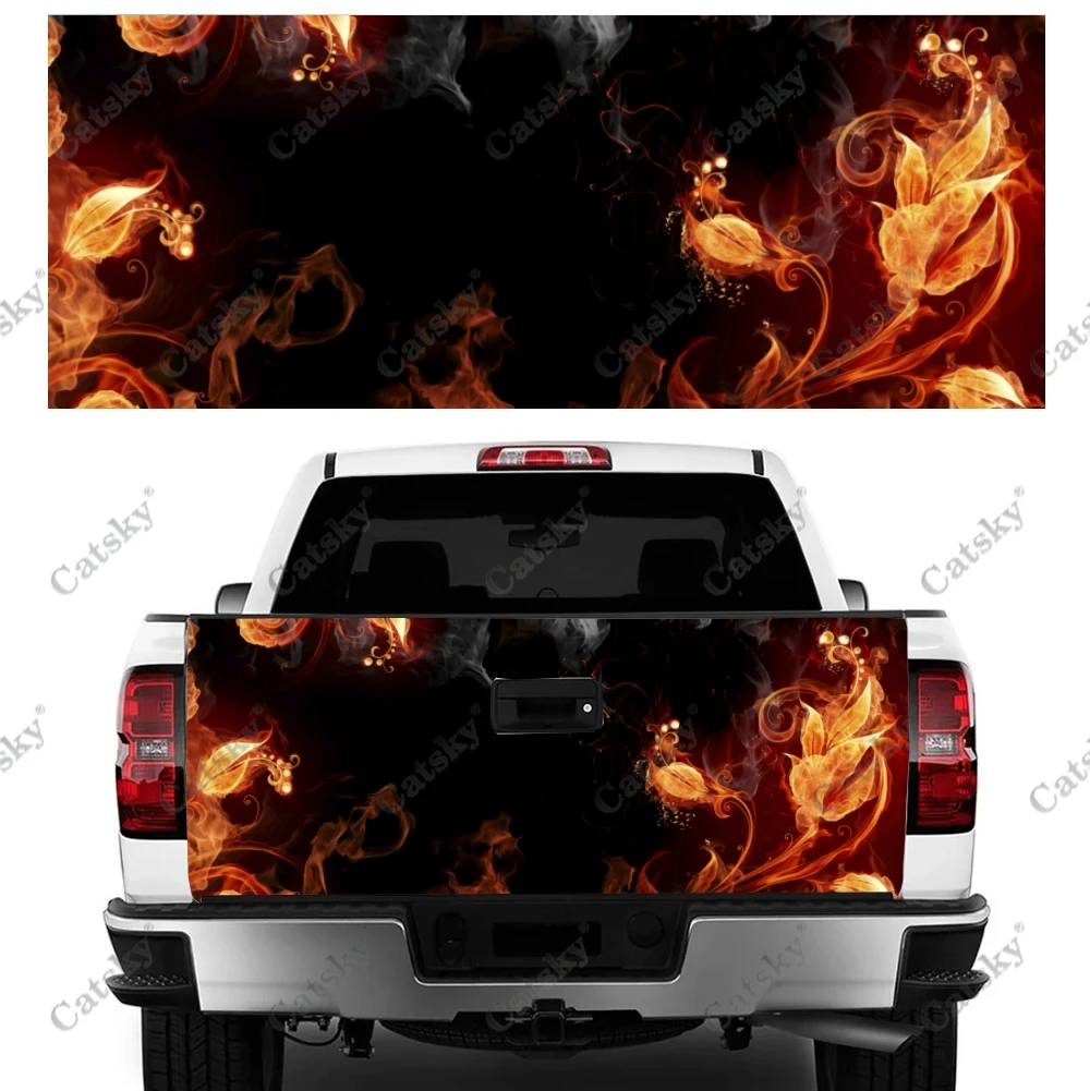 stickers car Car flame stickers truck decals creative stickers body appearance modified decorative stickers smile