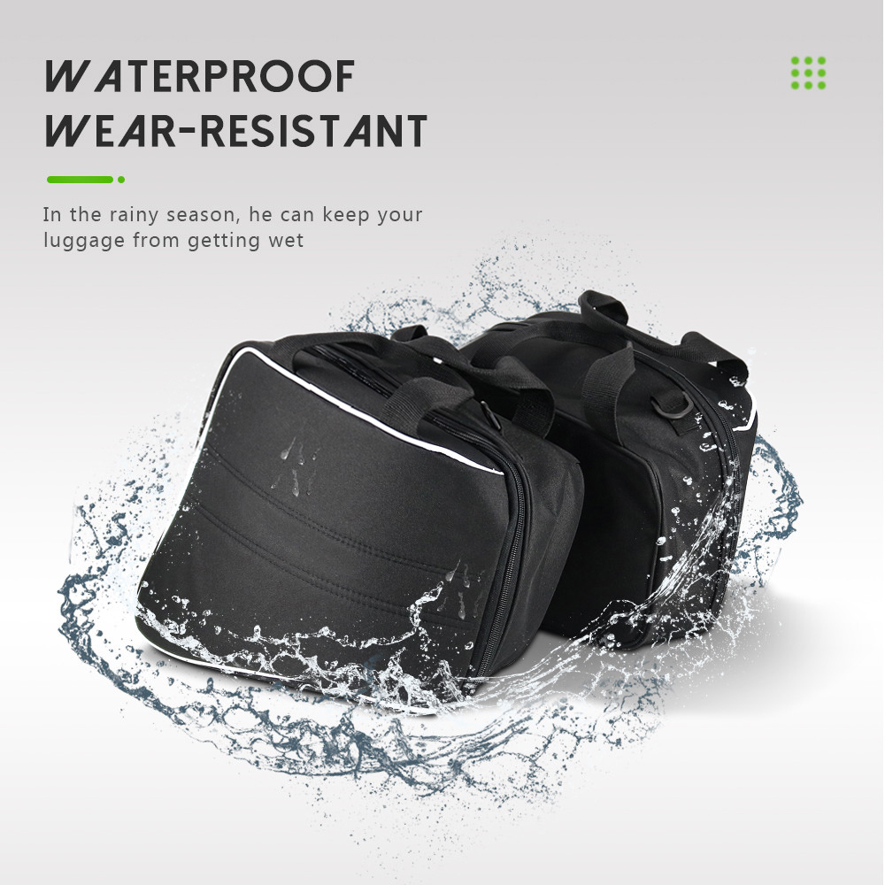 Motorcycle Hard Saddlebag Liner Set Bag Saddle Inner Bags lage bags Kawasaki Ninja H2 Versys 1000 650 For KQR 28L