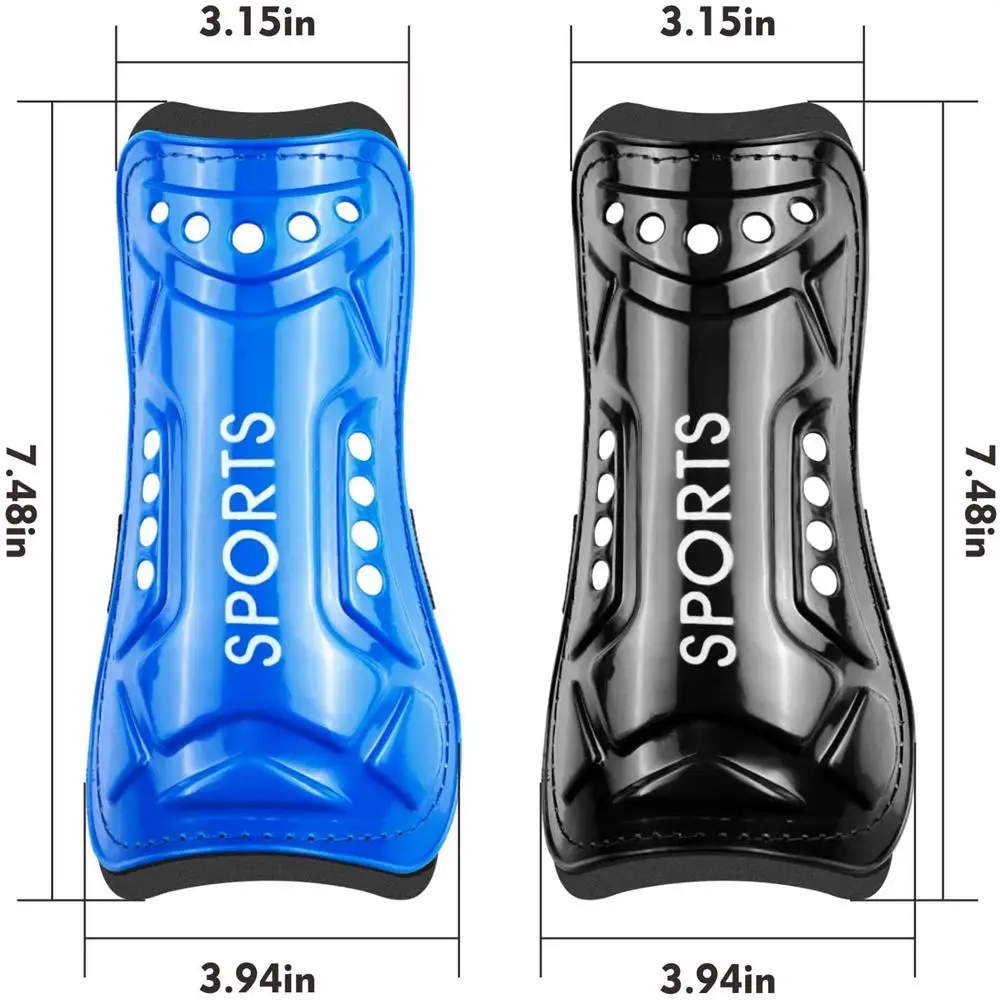 Soccer Guards Youth Shin 2Pair Lightweight Breathable Child Calf Protective GearFootball Equipment Boys Girls Children Teenagers smile