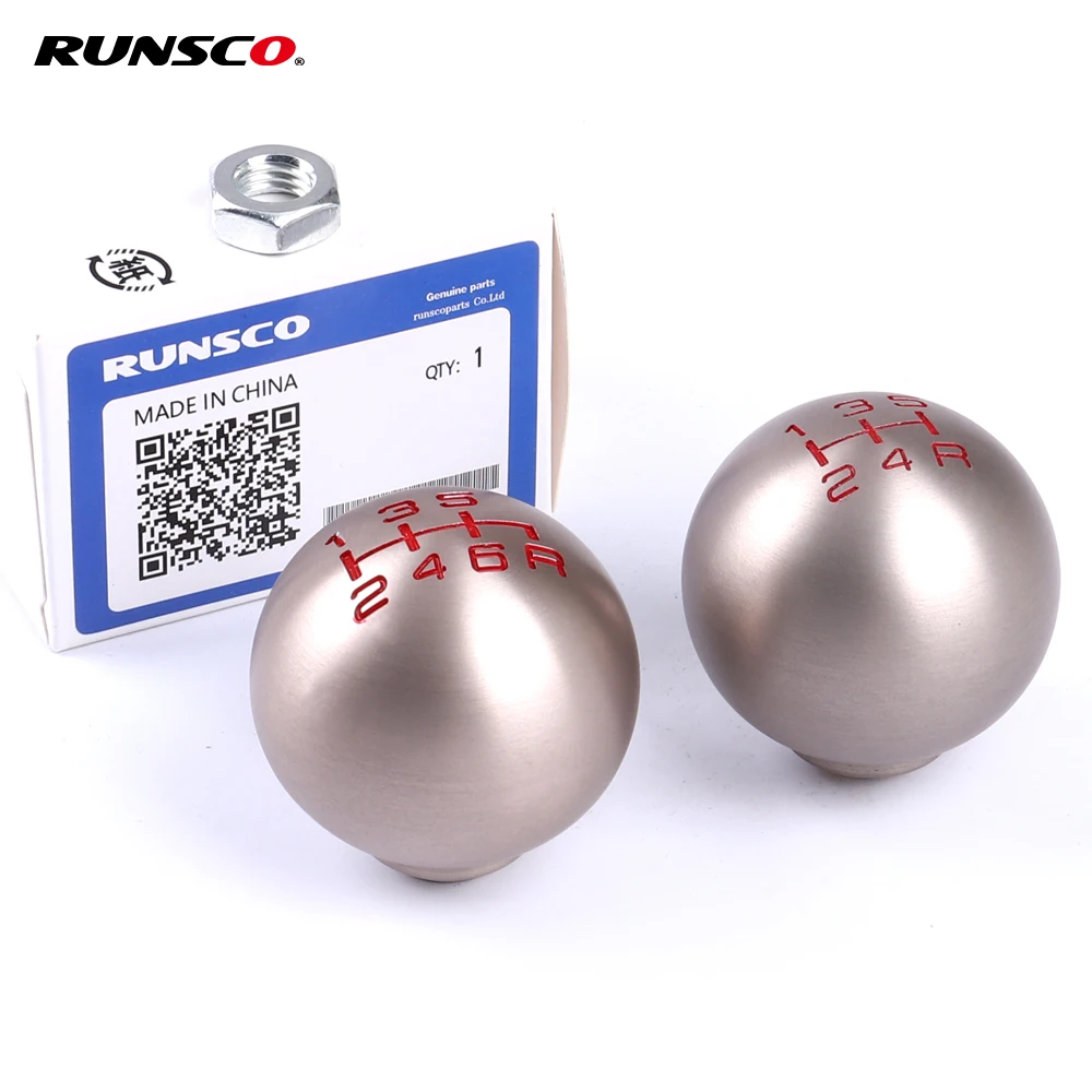 Shift Knob Car Racing Gears Knob Ball For Honda Civic ddmysmile Type-R Aluminum Thread Size M10x1.5 Smile
