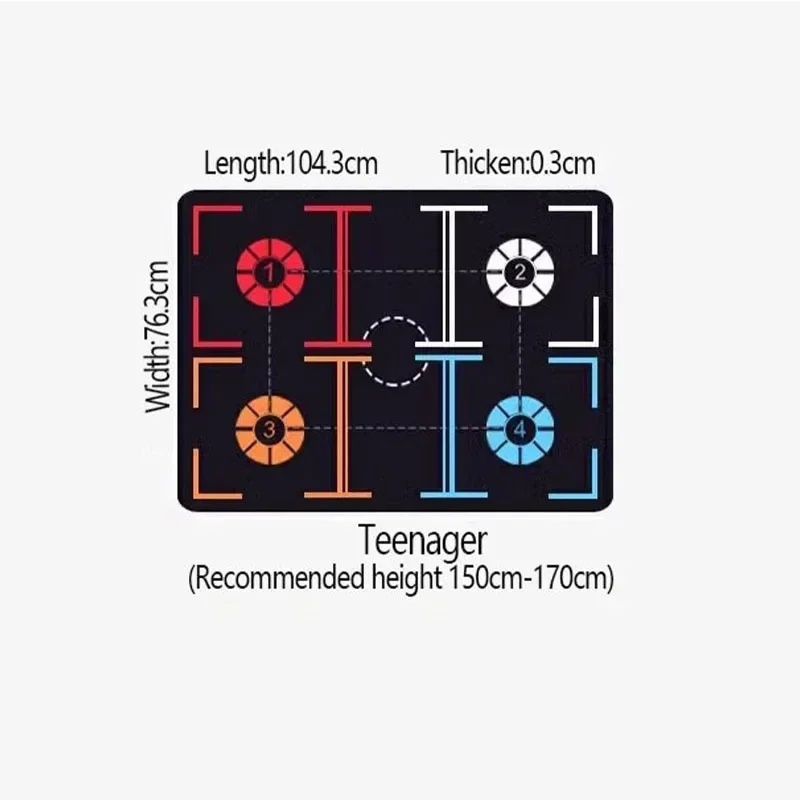 Basketball new Footwork Training Mat Ball Control Practice Rubber Anti-slip 2025 Sound-absorbing Floor Rug Basketball Assistant Accessor