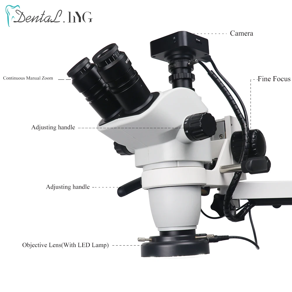 Dental Equipment Microscope with Camera Continuous Z oom Clamp On Dental Chair Dental Equipment Chair Unit