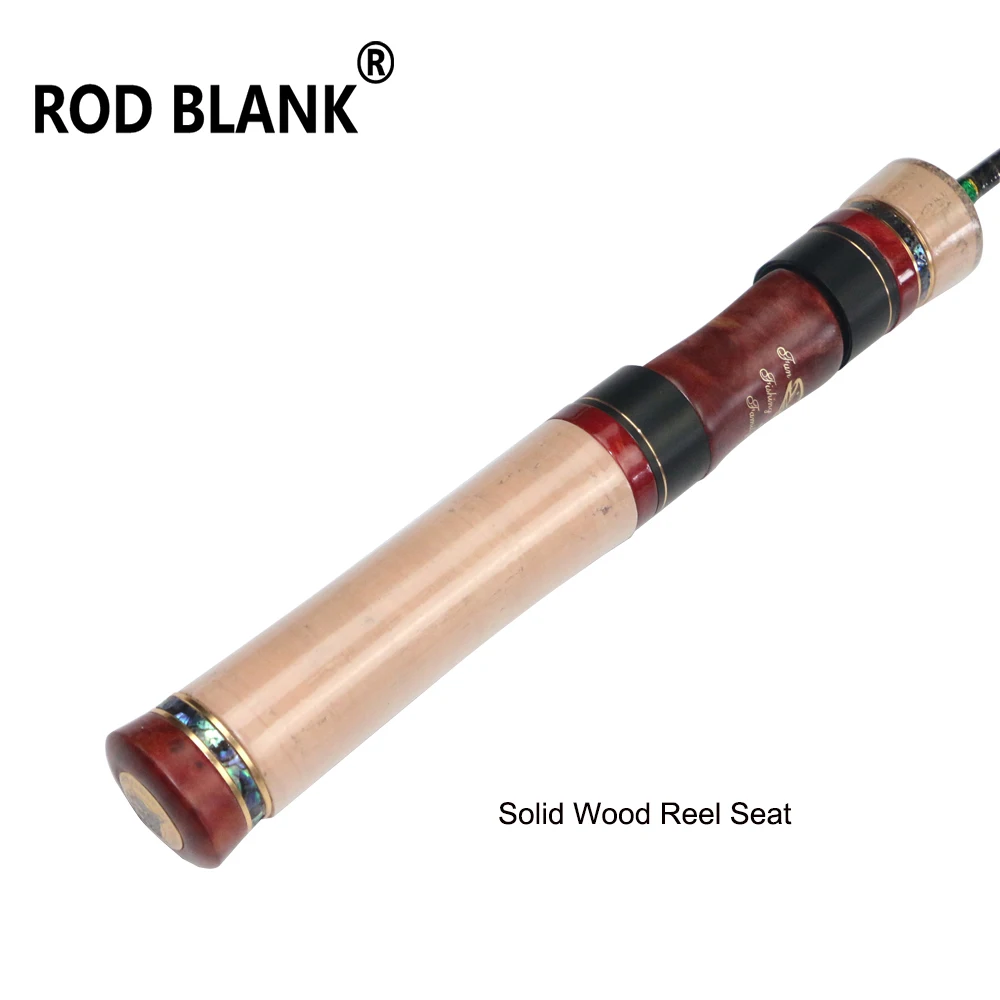 1.43M 2 Blank Rod Setions Spinning Casting Trout Fishing Rod Wood Reel ddmysmile Seat Fuji Guide 3A Cork Grip Stream Fishing Rod Smile