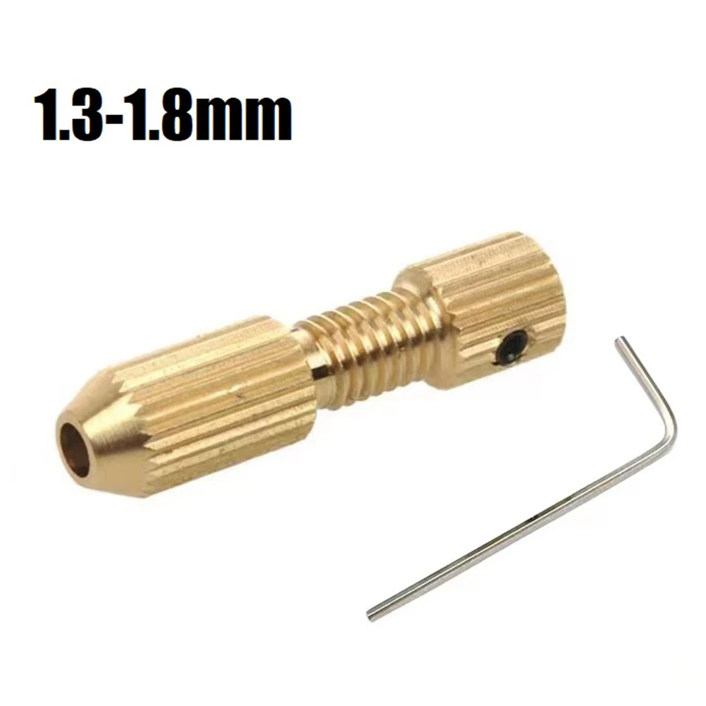 Drill Collet 2pcs/set Brass Chucks 2.0mm Shaft Hole Brass Motor Shaft Clamp For Electric Motor Shaft Drill Bit Tool Chuck Adapte smile