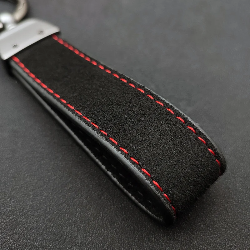 Leather Men Suede Women Car Keychain For VW Golf 7 GTD Keychain 7 6 5 2 4 3 4 5 6 7 8 Accessories smile