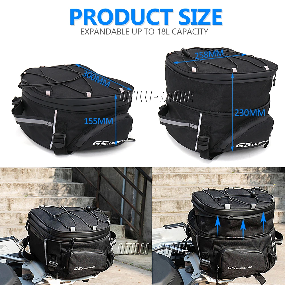 For Kawasaki Z900 New Motorcycle Bags Saddlebag Tailbag Tail Bag Top Bags For Honda Africa Twin CRF1000L NC700 For BMW F900XR