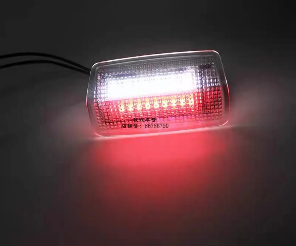 Led Door Courtesy Light Bulbs White/Red For Toyota Land Cruiser 200 Series 150 Series Prado MK4 J150 For Lexus ES240 IS250 RX350