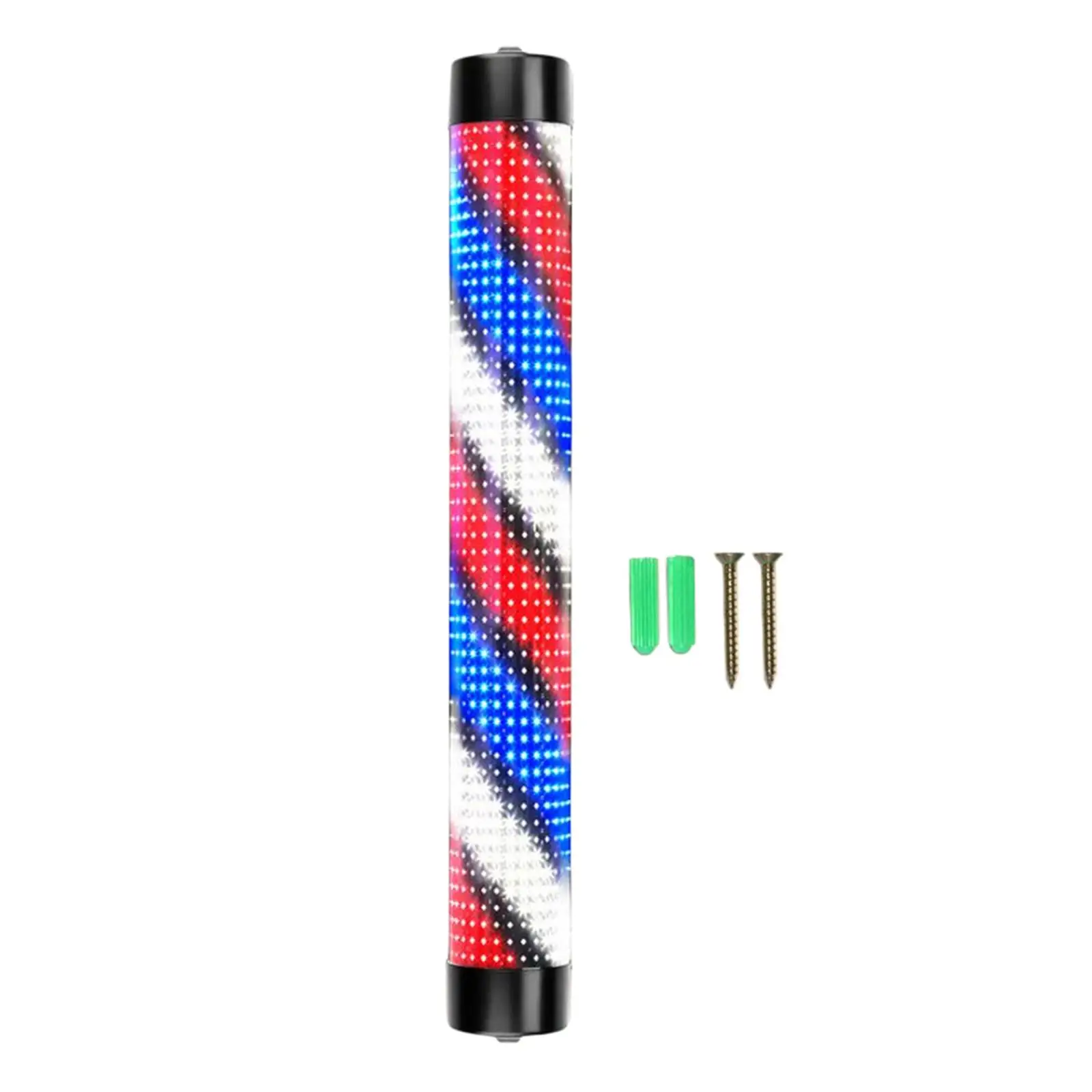 Rainproof Barber Shop Pole Red Blue White Rotating Light Novelty Lighting Sign Lamp Outdoor Downlights Indoor LED Stripes Lights