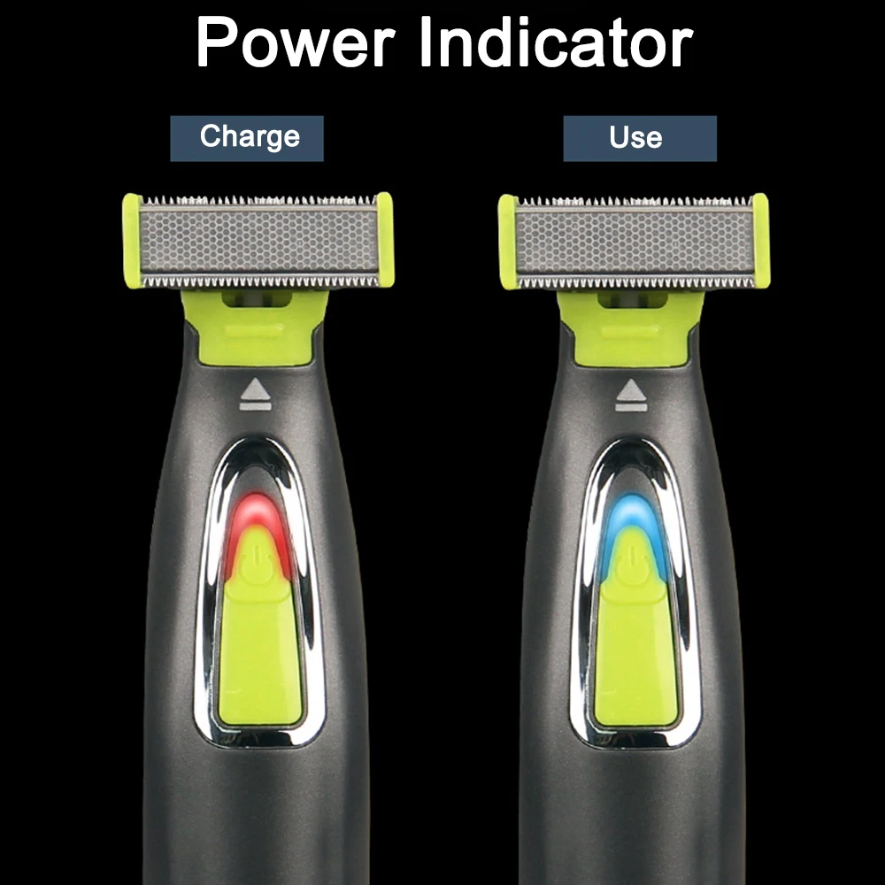 T Shaped Blade Electric Shaver for Men and Women Portable Full Body Trimmer USB Charging Razor for Beard Armpit for Washable
