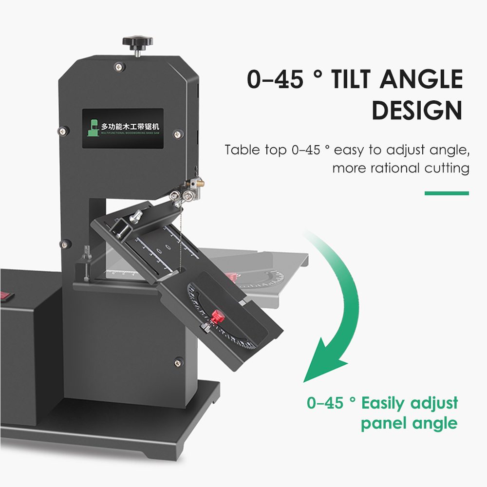 Multifunctional Band Saw Machine 1750RPM Benchtop Band Saw Table-Saw Electric Desktop Saws Small Household DIY Cutting Tool