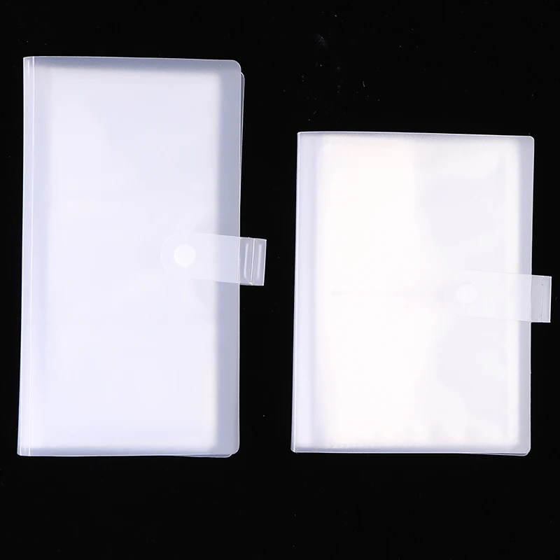 Transparent Nail Water Slider Album Storage Book Nail Sticker Holder Empty Storage Holder Case Nail Art Tools With Button