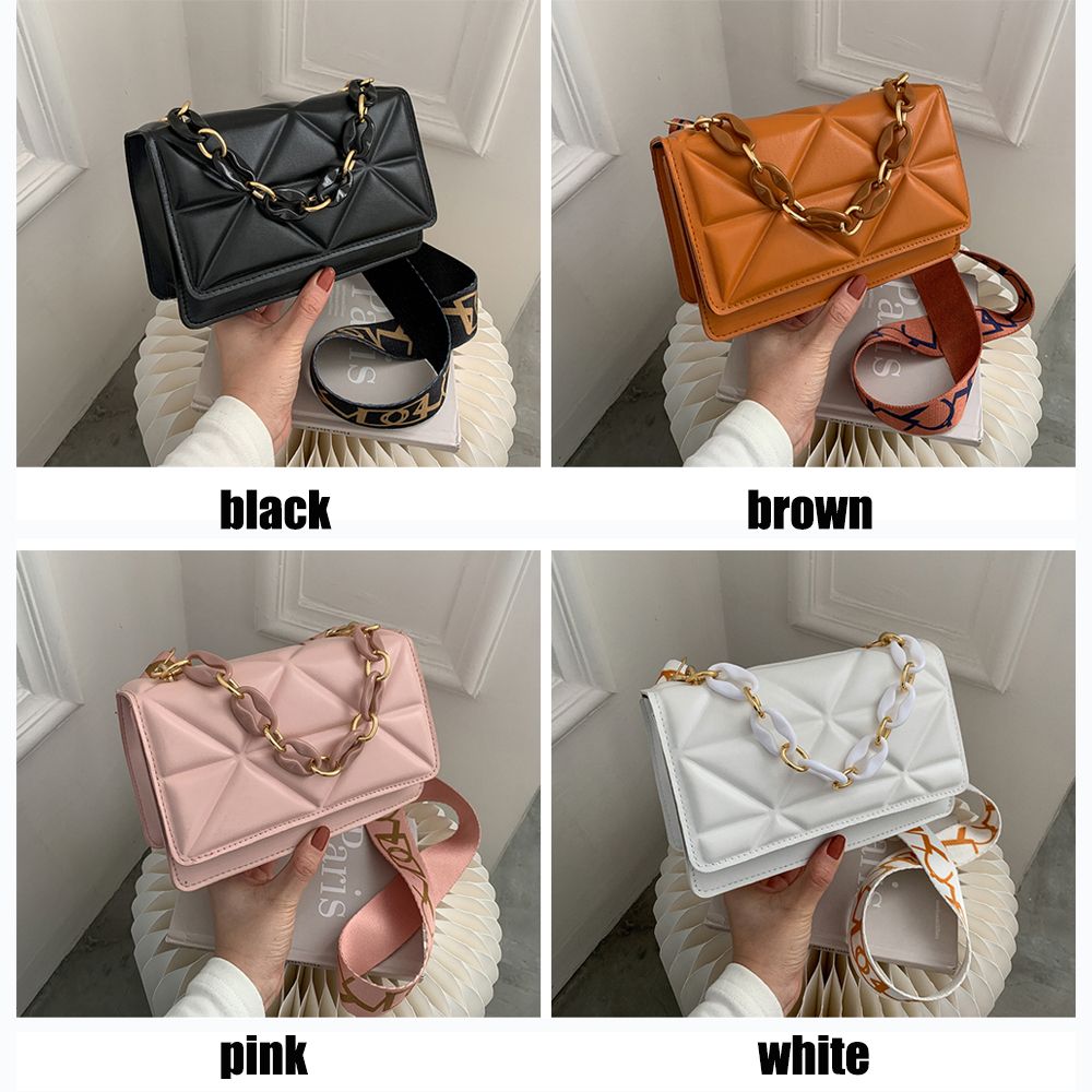 Casual Large Capacity PU Leather Handbags Clutch Flap Bag Shoulder Bag