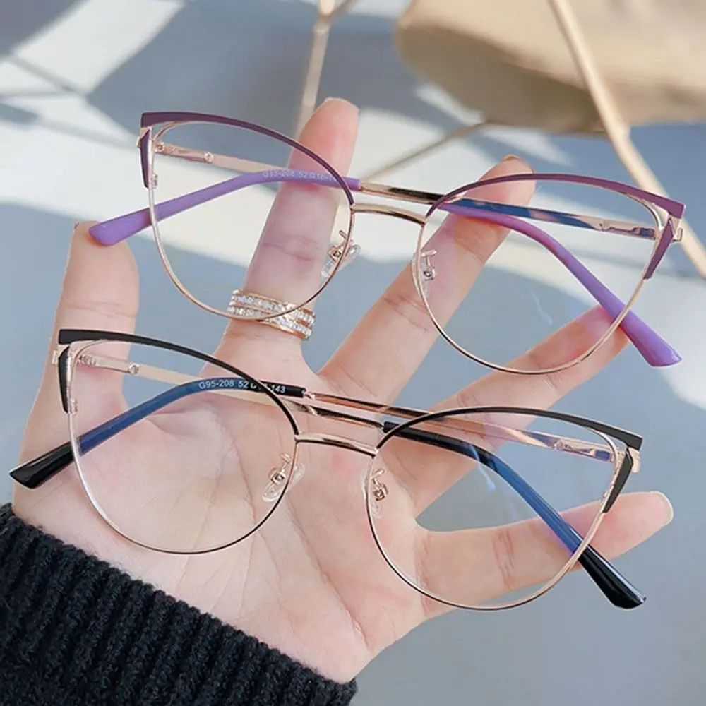 Cat Eye Blue Light new Blocking Eyeglasses Women 2025 Designers Square Eyeglasses Optical Spectacle Computer Glasses Eye Protection