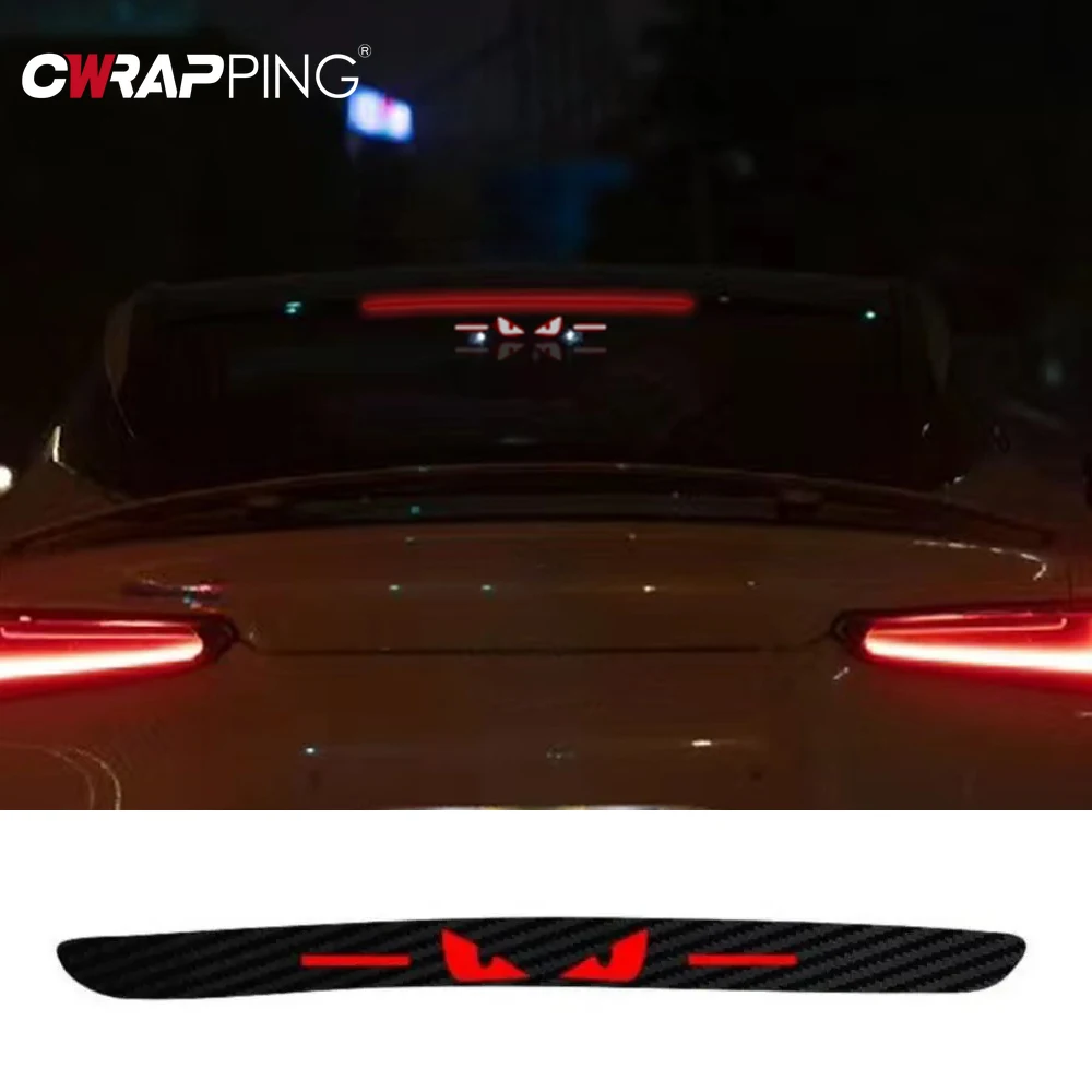 1PCS Car Personality Eagle Eye Brake 2025 Tail Light Sticker Auto Light Hawkeye Styling Decorate Sticker for new Chery Tiggo 7 Stickers