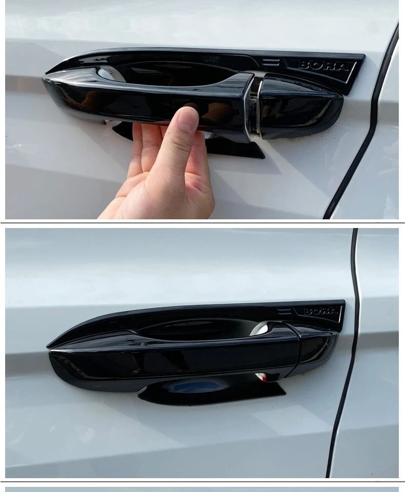 for Volkswagen VW Golf Plus MK5 MK6 CrossGolf 2004~2014 Gloss Black Door Handle Cover Car Styling Accessories Stickers 2009 2011