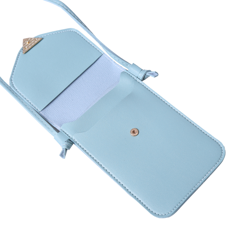 Women Shoulder Bag Heart Shaped Decoration Mobile Phone Pouch Large Capacity Practical Small Flap Purse Female Mini Wallets