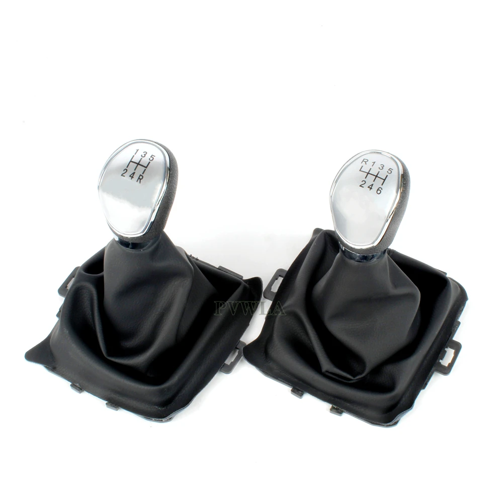 Speed Shift 5/6 Gear And PU Leather Boot For Ford Fiesta 2008 2009 2010 2011 2012 smile