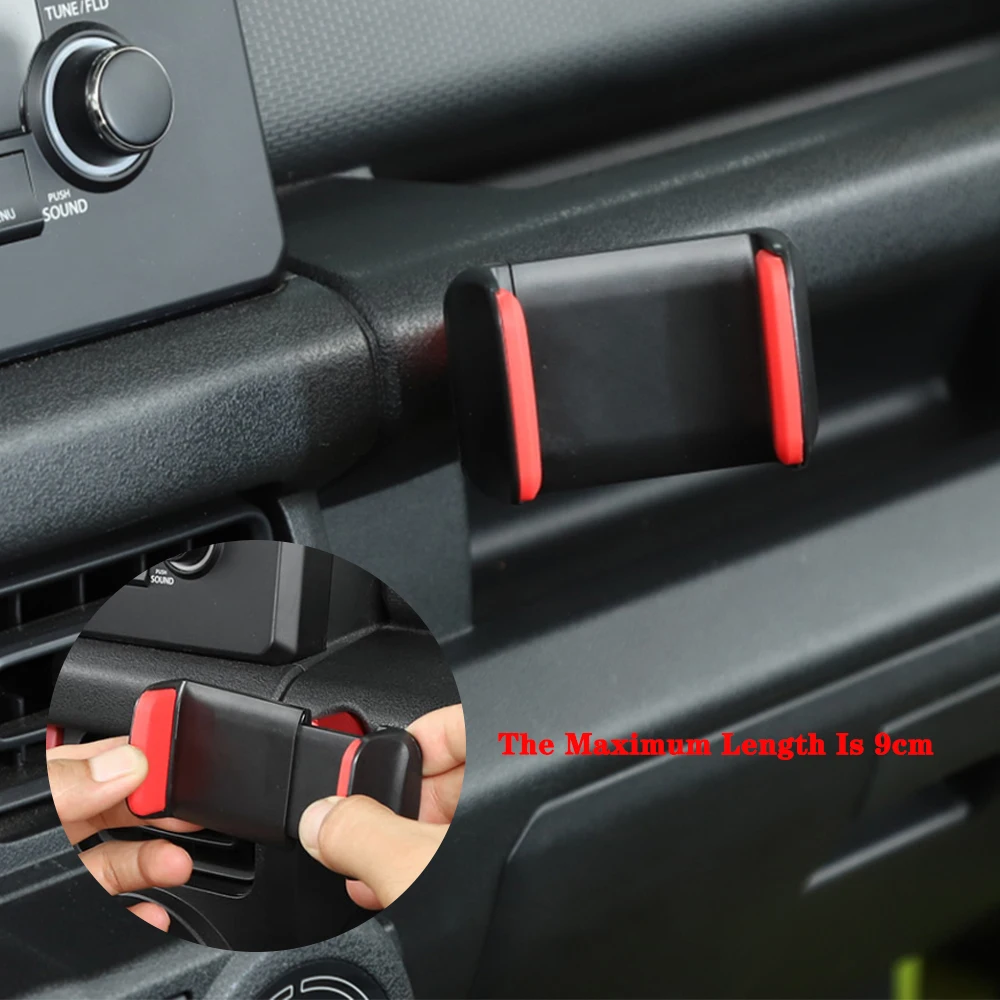 Tablet Phone Holder Mount Bracket Stand for Suzuki Jimny 2019 2020 2021 2022 2023 JB74 JB64 JB43 Car Inner Accessories ABS Black