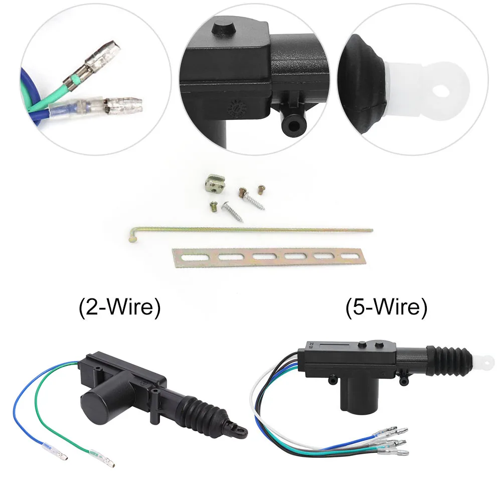 System 12V Car Locking Actuator Single Gun Type Central Door Lock Motor Kit smile