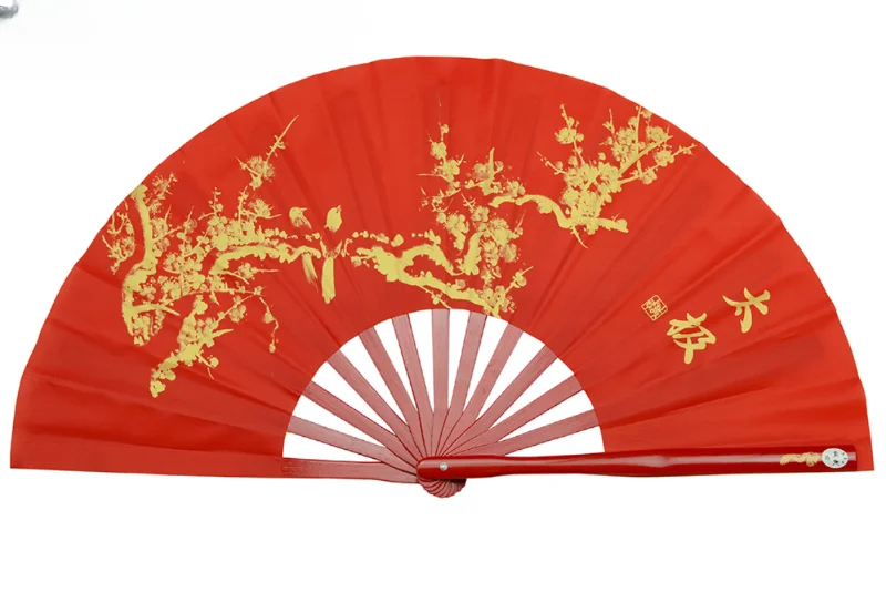Tai Chi Kung Fu Bamboo Fan Chinese Classical Martial Arts Performance Hand Fan Handmade Antiquity Dance Show Props smile