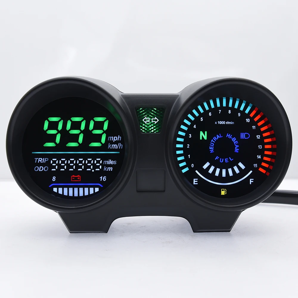 New LED RPM Meter Speedometer Digital Dashboard Electronics Panel For Motorcycle Brazil TITAN 150 Honda CG150 Fan150 2010 2012