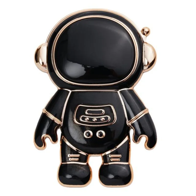 Mobile Phone Ring Holder Finger Kickstand Cute Plating Astronaut Phone Back Grip Hidden Bracket Universal Desk Foldable Holder