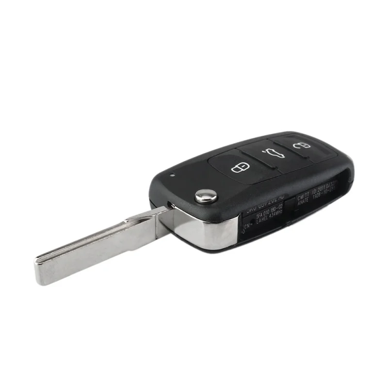 Remote Car 5K0837202AD Hindley Key For VW Beetle Eos Golf 6 Jetta Tiguan Seat Skoda Fabia 434Mhz ID48 Chip smile