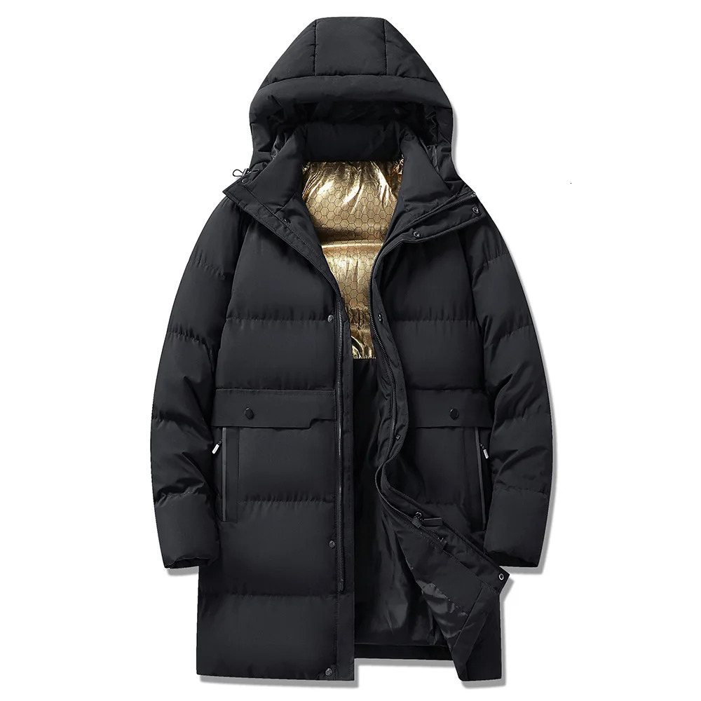 Plus Size 7XL Parka Mens Waterproof Graphene Lining Winter Warm Thick Cotton Pad Long Jacket Windproof Coat 241108