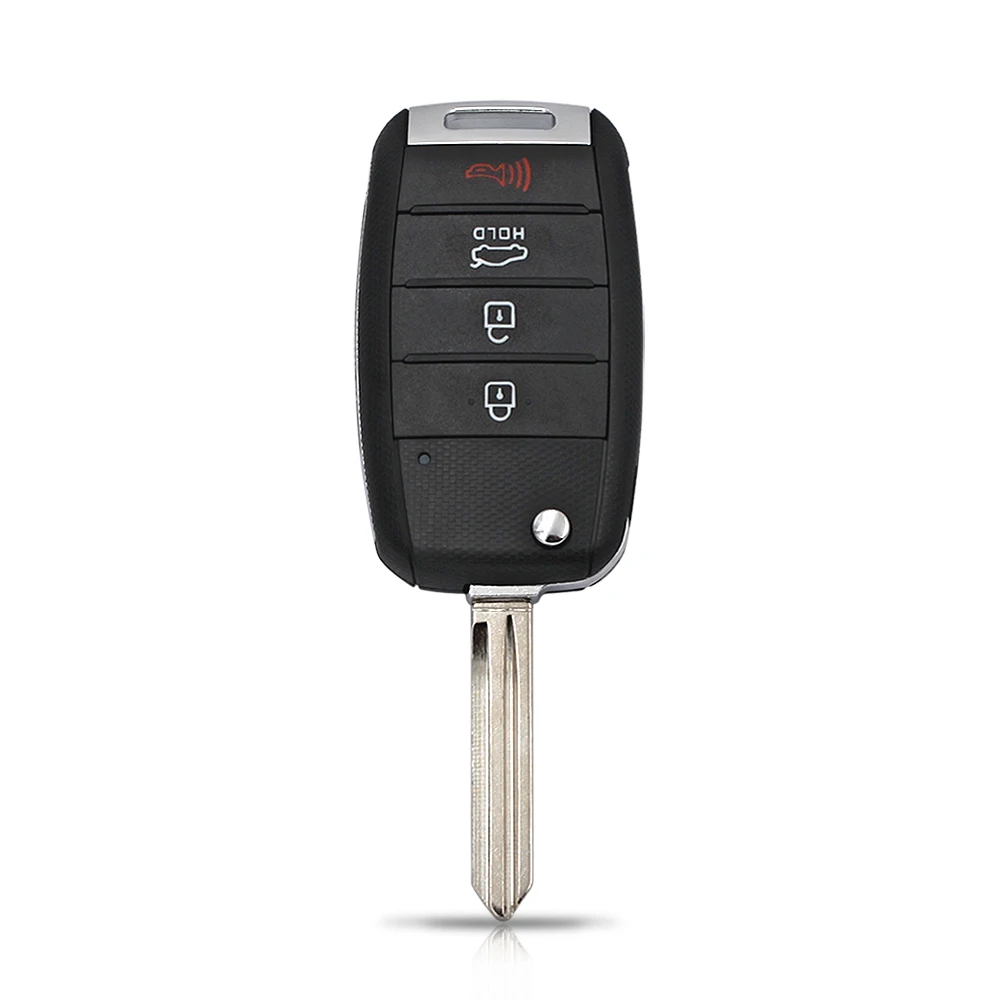 Buttons Remote Key 3/4 Case Shell Fob for KIA Rio Optima Cerato Carens Sportage Sorento Forte with Uncut TOY40 or HYN14R Blade smile