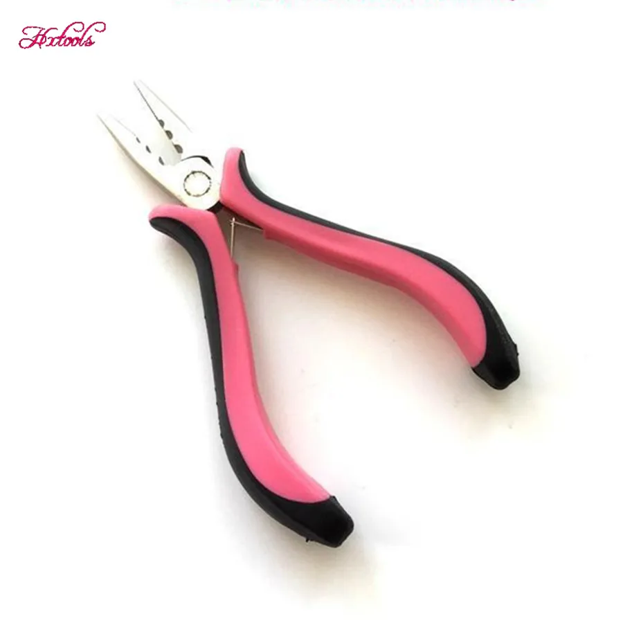 Hair Alicate Pince plate Plier Hair Extensions Pliers 5" Professional Rings for Nano Silicone Micro Beads Tool