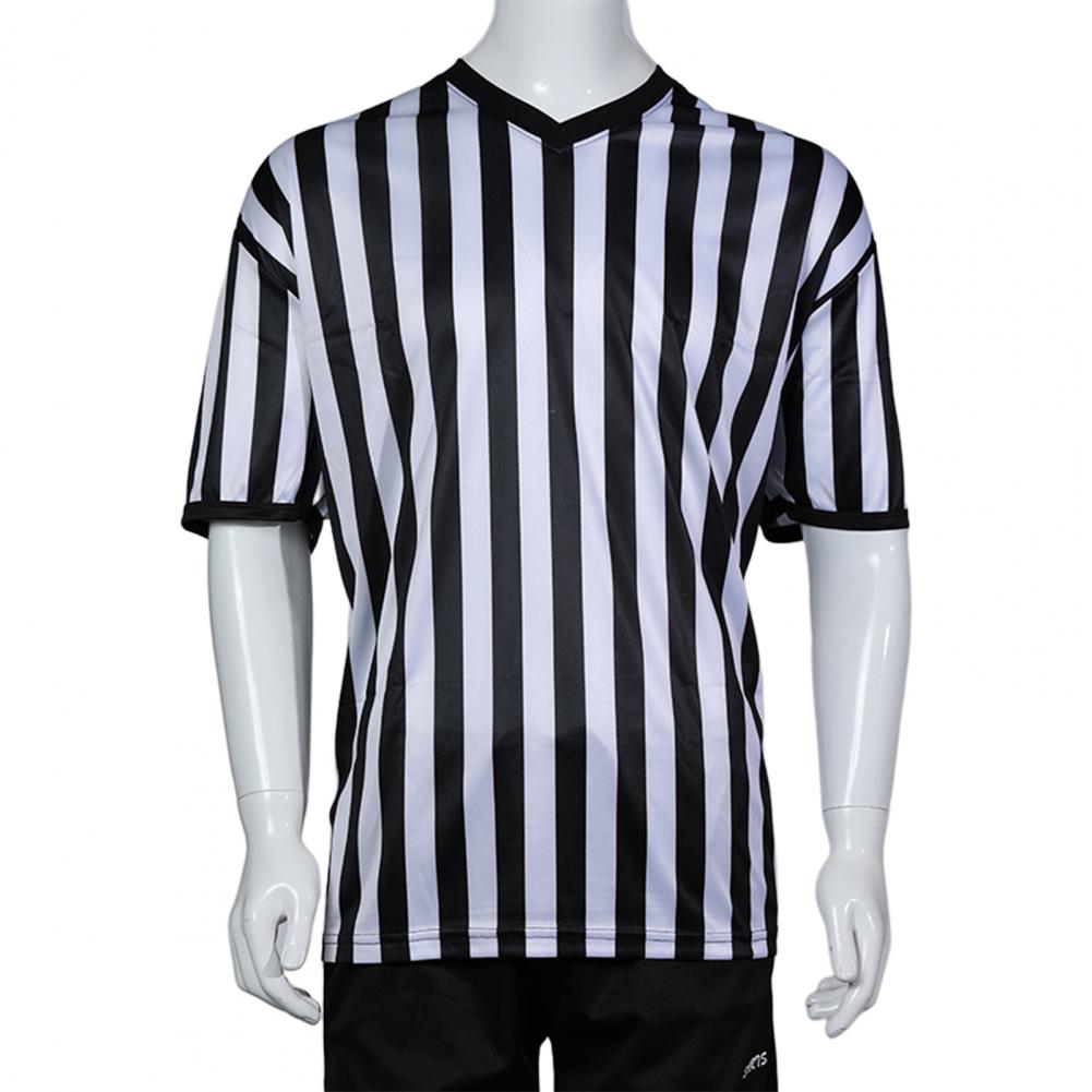 Professional Football Referee Uniform Custom Shirts Adult Black White Soccer Jerseys Training Clothes
